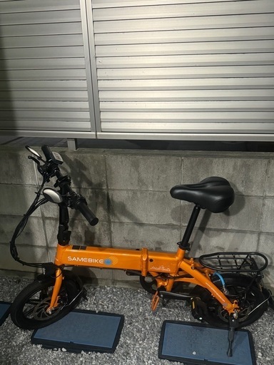 【なおちゃんさん予約済】SAMEBIKE 電動自転車 折りたたみ式 14インチ フル原付 なおちゃんさん予約済】SAMEBIKE 電動自転車 折りたたみ式 14インチ