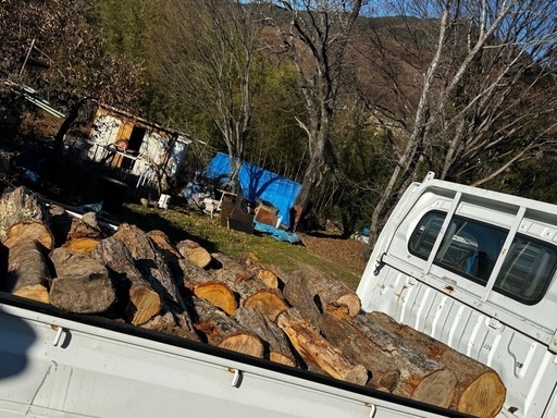 ナラのみマキ用玉切り材30~40cm 軽トラ1台 (Madeiras) テクノさかきの  