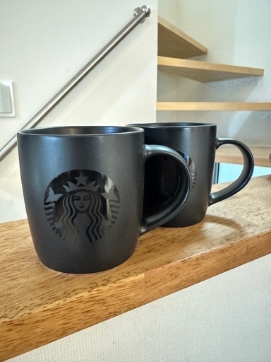 スタバ　マグカップ　マットブラック