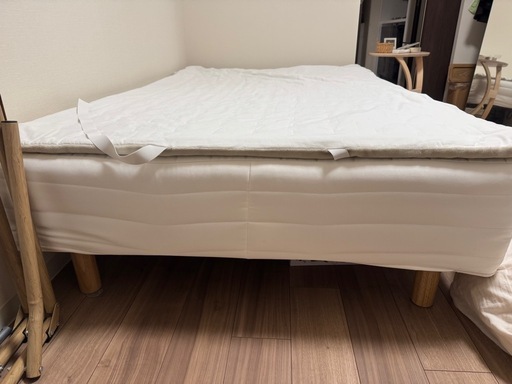 無印良品 脚付マットレス(セミダブル) 脚付マットレス・高密度ポケット