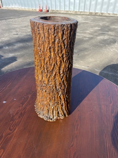 木製 花入 花道具 華道具 花器 花生 花瓶 置物 飾り物 床飾り 木工芸 茶室 和風 インテリア②