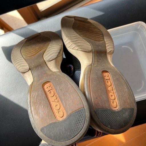 コーチ ネイビーオレンジ スニーカー 41 シンガポール