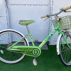 ☆ジモティ割あり☆ 子供用自転車 24インチ グリーン 緑 クリーニング