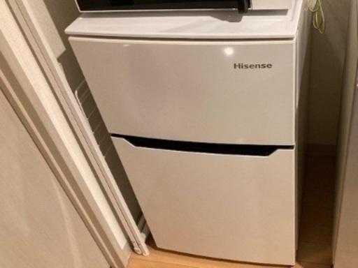 5/5まで。ハイセンスの冷蔵庫 引越しのため手放します