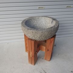 【レトロ】臼 餅つきや味噌づくりに 内径38cm 外径50cm レトロ】臼 餅つきや味噌づくりに 内径38cm 外径50cm