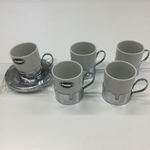 ショットサイズ　カップ＆ソーサー　5客未使用