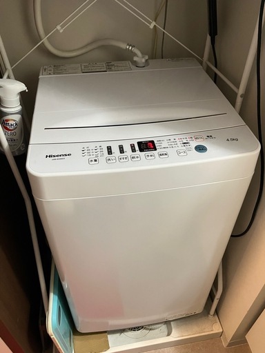 ジモティ来店特価!! 洗濯機 ハイセンス HW-E4503 2019 J-0421