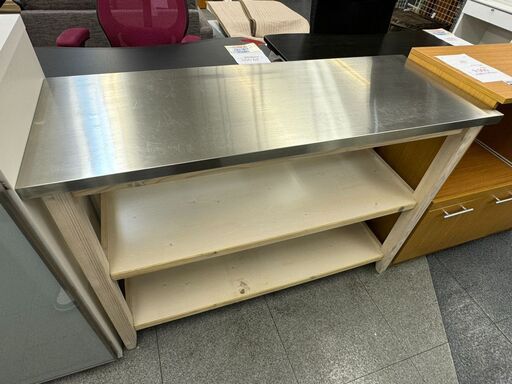 3-117 ステンレストップキッチンカウンター【一部地域配送可・現状渡し】カグマニア