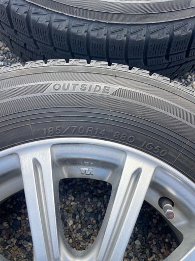 日産ノート オプション 14インチホイール 185/70R14 夏タイヤ 4本 14