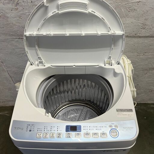SHARP】 シャープ 全自動電気洗濯機 ES-T711 7.0kg 2019年製 動作確認  