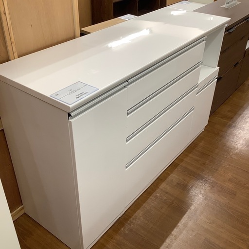 ニトリ 扉•引き出し付きキッチンカウンター レジューム【トレファク