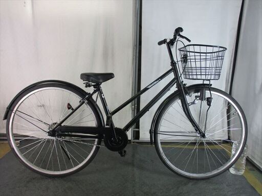 D936 ☆限定特価☆ 中古自転車 【 27インチ 黒 シティ 鍵付き】