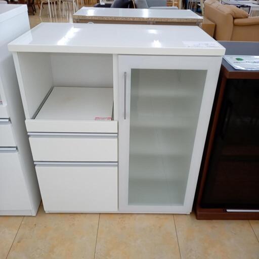 ☆ジモティ割あり☆ NITORI レンジ台 白 H110.5×D50.7×W88.2 