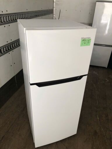 2021年式 ハイセンス 小型 冷蔵庫 幅48.1cm 120L ホワイト HR-B12C