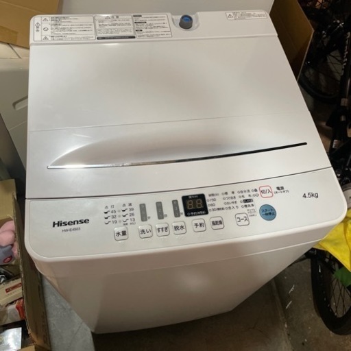 ID311）【ジモティー割】ハイセンス 2021年製 4.5kg 洗濯機 - 洗濯機