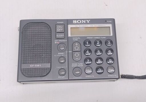 ジャンクSONY ラジオカセットレコーダー ICF-SW1000T ラジカセ