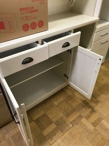 FU2131】☆ミラー付き シューズボックス ホワイト 家具 収納家具 堺市 