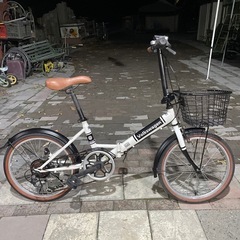J082☆使用感有り☆折りたたみ自転車☆Volkswagen☆6段変速