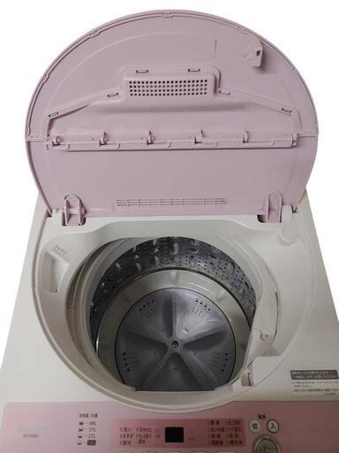 超美品】2018年製SHARP 5.5kg シャープ 全自動電気洗濯機 ES-G5E5-KP  