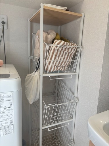 150cm×30cm3段バスルームラック