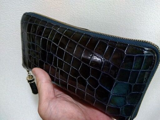 WORLD WIDE MIND】長財布 ネイビー 21cm✕10cm✕2.5cm (ウェミアス  