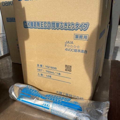 DAIKEN 12入DK接着剤ECO簡単ふきとりタイプ760ml