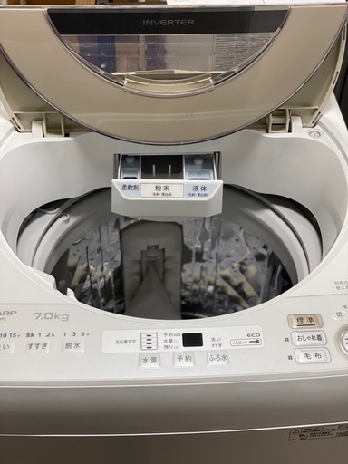 🉐セール🉐送料・設置込み可洗濯機7kg SHARP 2021年 (沖縄家電家具激安  