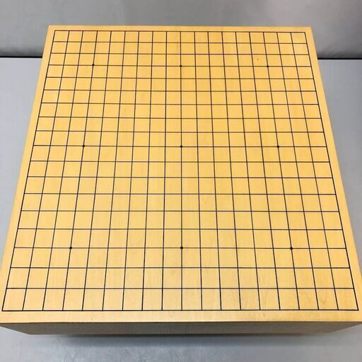 ss7077 足付き碁盤 4.5寸 本寸 カバー付き 19路盤 高さ26cm 天然