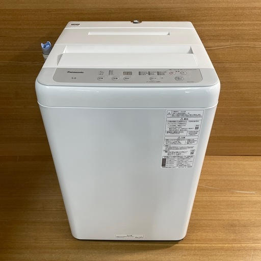 Panasonic 5.0L 洗濯機㉞】2023年製 NA-F5B1 (わらや) 長野の生活家電  