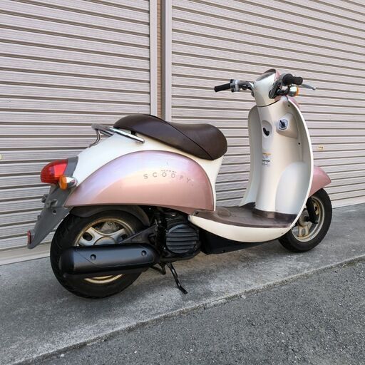 NO.4074　クレアスクーピー（ＣＲＥＡ ＳＣＯＯＰＹ）水冷４サイクルエンジン　メタリックピンク＆ホワイト　☆彡 クレアスクーピー AF55 メタリックピンク 4スト 原付 バイク ホンダ
