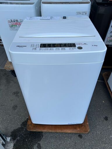 ジモティ来店特価!!　洗濯機　ハイセンス　HW-E5503　2019　　J-0372 ジモティ来店特価!! 洗濯機 ハイセンス HW-E5503 2019 J-0372