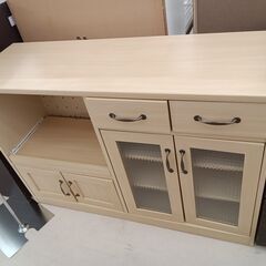 ☆ジモティ割あり☆ リビングボード ホワイト×ダークブラウン H181×D38