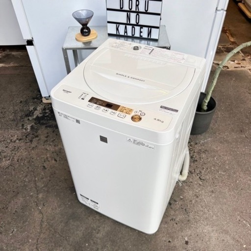 624 シャープ 乾燥機能付き 洗濯機 8/4.5kg 小型 一人暮らし 家庭用