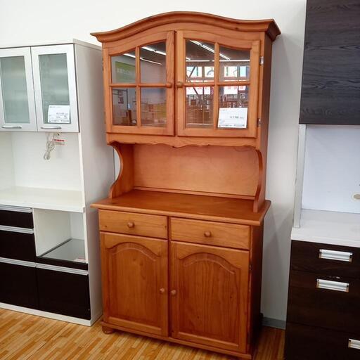 ☆ジモティ割あり☆ NITORI レンジ台 ベージュ ブラウン W80.4×D46.3