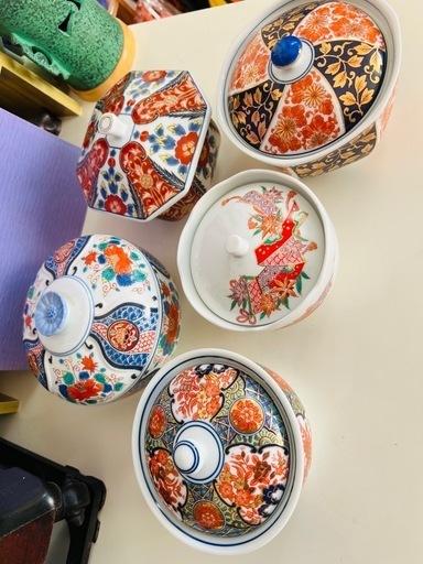 錦松梅　蓋物　華麗　5点　セット