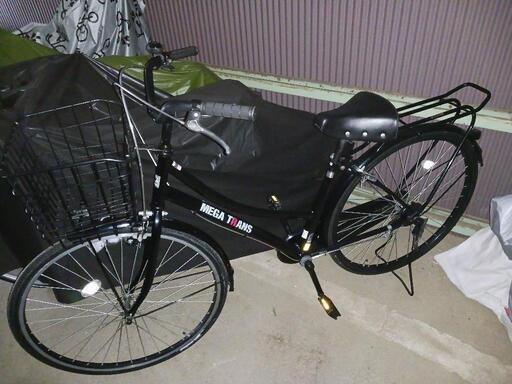 MEGA TRANCE 27インチ 黒 ママチャリ 段無し