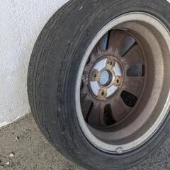 スタッドレスタイヤ155/65R13バリ目アルミホイール付4本セット (わらば  