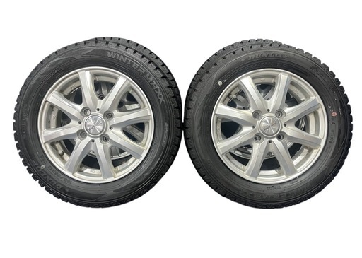 スタッドレスタイヤ155/65R13バリ目アルミホイール付4本セット (わらばー) 大通のタイヤ、ホイールの中古 あげます・譲ります｜ジモティーで不用品の処分