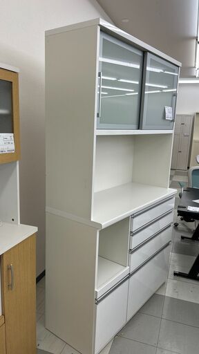 リサイクルサービス八光】幅141cm松田家具大型食器棚 (八光) 鹿児島の 