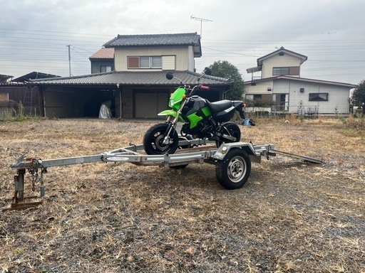オートバイ　運搬　ロフトトレーラー　トレーラー　軽　積載　バイク　陸送　トランポ