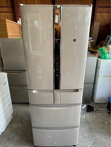 冷蔵庫_441L 日立製 冷蔵庫両開き 冷凍庫