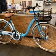 ☆ジモティ割あり☆ 自転車 26インチ スカイブルー クリーニング済み