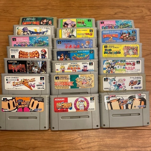 ジャンク品　スーパーファミコン本体+ソフト スーパーファミコン本体 ソフト15個 セット売り ジャンク品