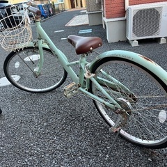 ☆店頭にて試乗可☆ J5302シティサイクルDIVALライトグリーン26インチ  