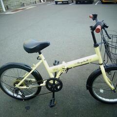 ☆ジモティ割あり☆ 自転車 20 白 クリーニング済み KJ1088
