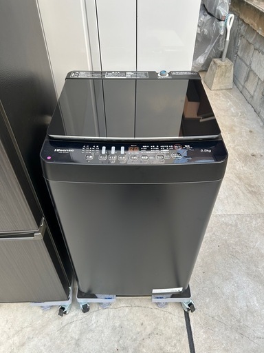 新着💡】5.5kg洗濯機 ハイセンス 2021年製👀ブラック👀HW-G55EK  