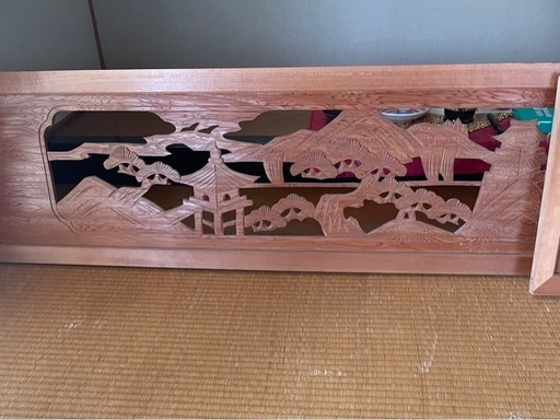 大阪欄間工芸協同組合 欄間彫刻2枚