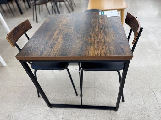 ☆ジモティ割あり☆ NITORI ダイニングセット ダークブラウン W120×D70