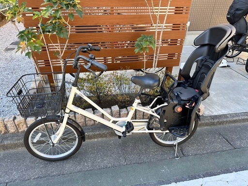 8ヶ月間使用】あさひ自転車☆クリームカーゴ3段変速☆チャイルドシート  