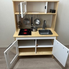 木製おままごとキッチン + 専用マウントベースUSED　訳アリ 木製おままごとキッチン + 専用マウントベースUSED 訳アリ